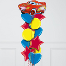 lightning McQueen red foil balloons