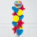 colorfull confetti foil balloons delivery uae