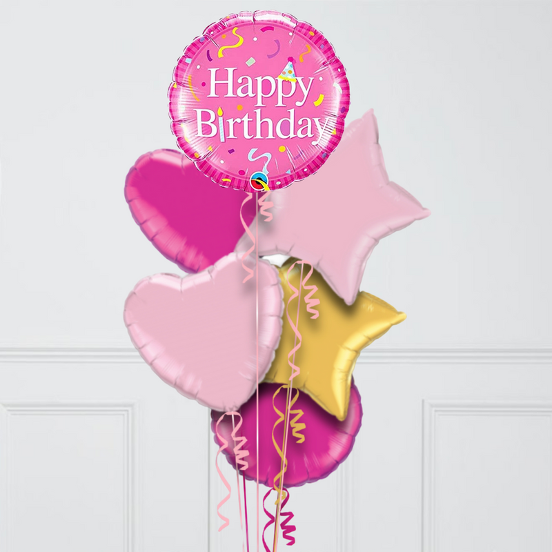 pink foil balloons birthday uae delivery
