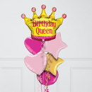 Birthday Queen Foil Balloon Bouquet