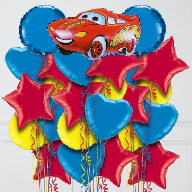 lightning McQueen red foil balloons