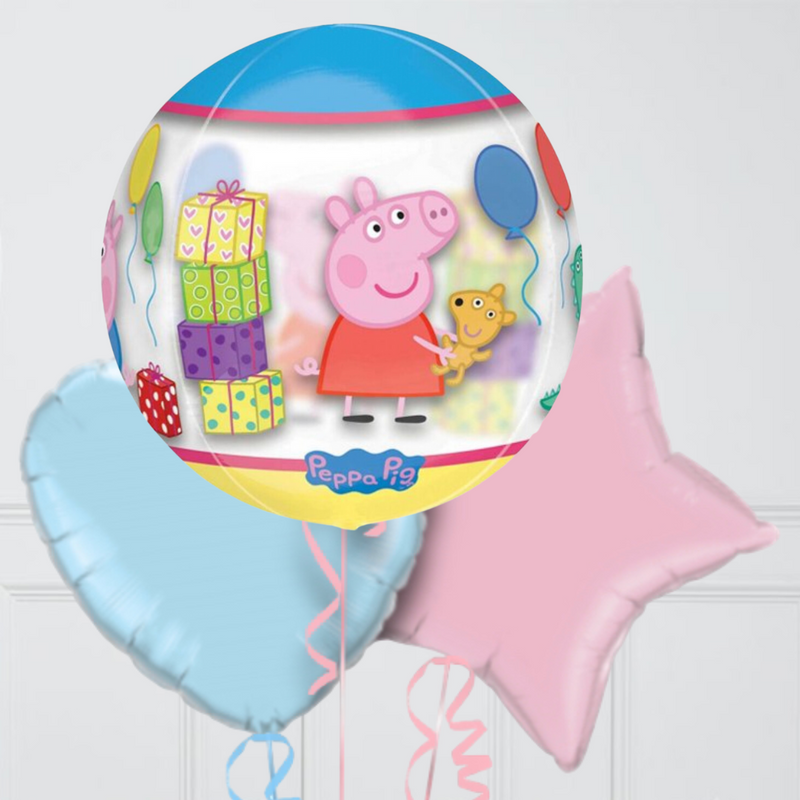 Peppa Pig Giant Orb Foil Balloon Bouquet