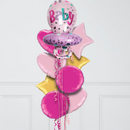 baby girl pink pacifier foil balloons