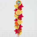 Happy Retirement Tropical Vibe Foil Balloon Bouquet