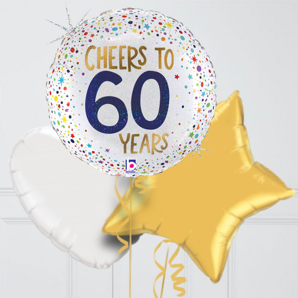 Cheers to 60 Years Foil Balloon Bunch