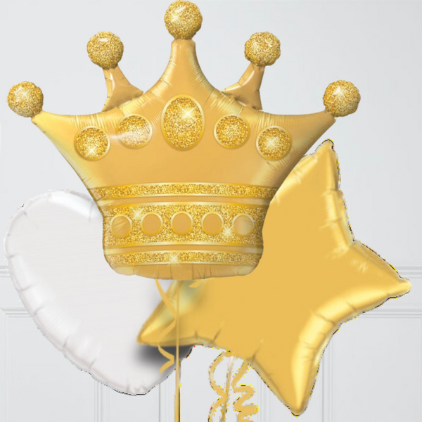 Crown Supershape Foil Balloon Bouquet