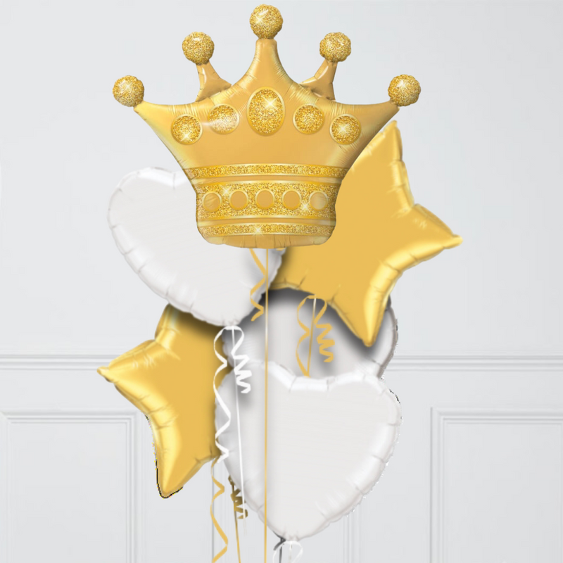 Crown Supershape Foil Balloon Bouquet