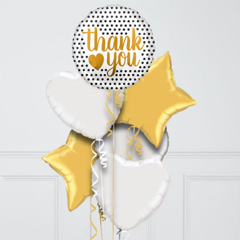 Thank You Modern Dots Foil Balloon Bouquet