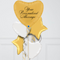 Premium Large Gold Heart Personalised Balloon Bouquet