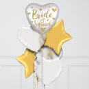 Satin Luxe Gold Bride Squad Foil Balloon Bouquet