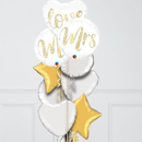 Love Mrs and Mr Wedding Foil Balloon Bouquet