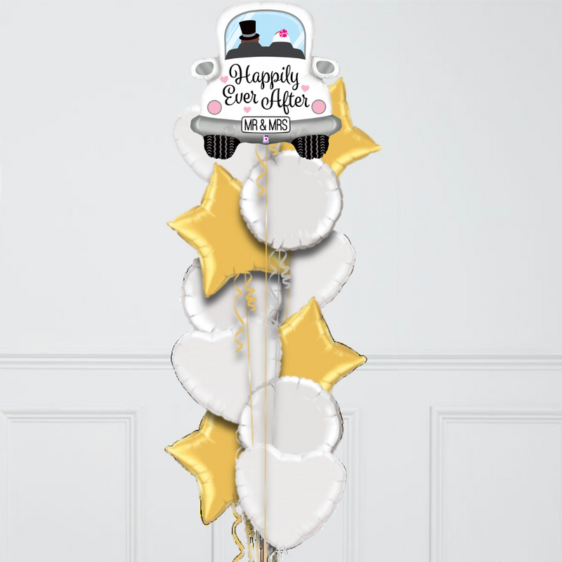 Wedding Day Car Supershape Foil Balloon Bouquet