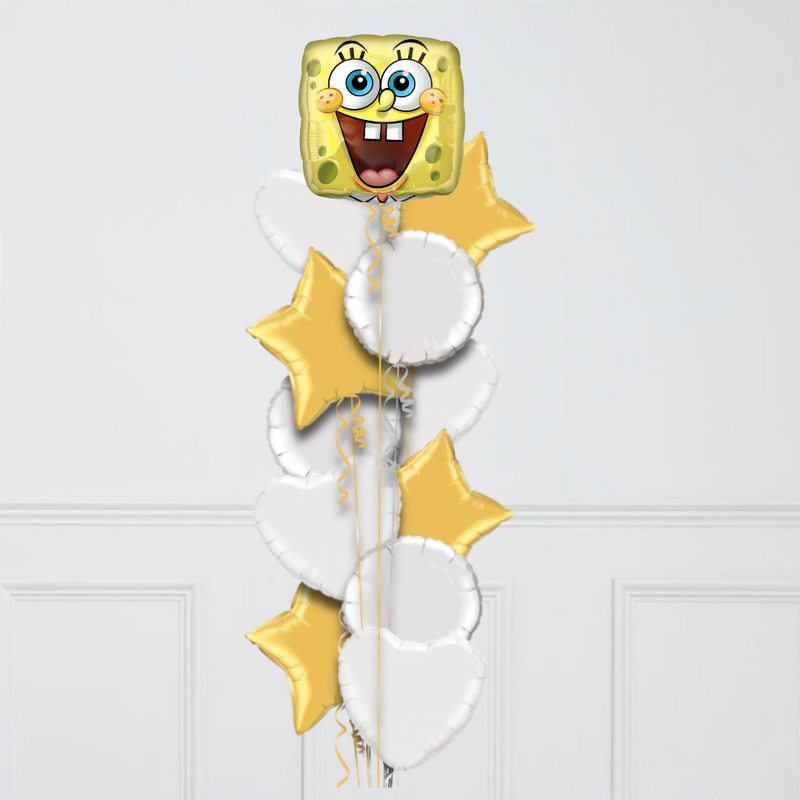 Sponge Bob Birthday Inflated Foil Balloon Bunch