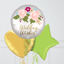 Floral Wedding Wishes Foil Balloon Bouquet