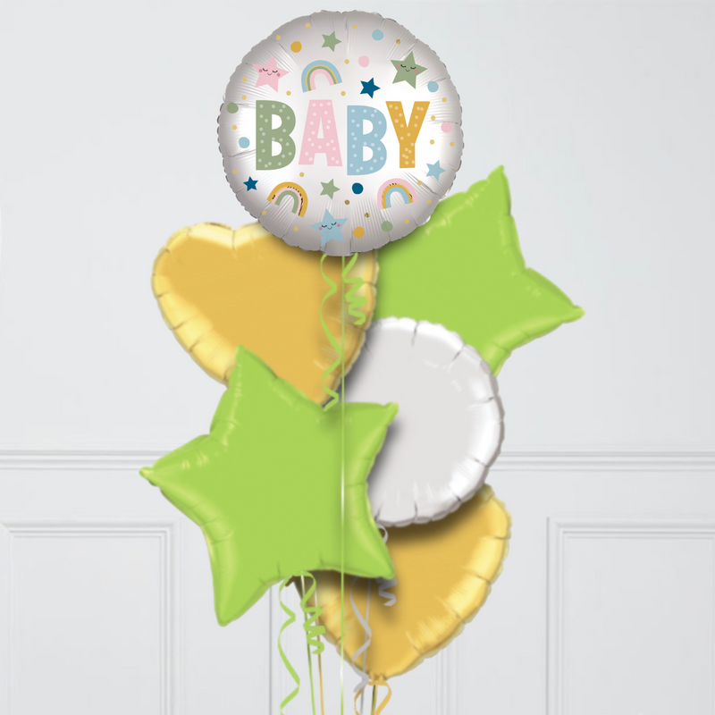 Satin Baby Foil Balloon Bouquet