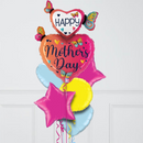 Premium Size Butterfly Heart Foil Balloon Bouquet