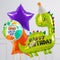 Birthday Dinosaur Supershape Set Foil Balloon Bouquet