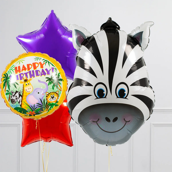 Cute Zebra Inflated Balloon Package