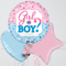 gender reveal pink and blue foil balloons 