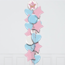 Girl Or Boy Gender Reveal Foil Balloon Bouquet