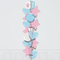 Square Shaped Gender Reveal Foil Balloon Bouquet