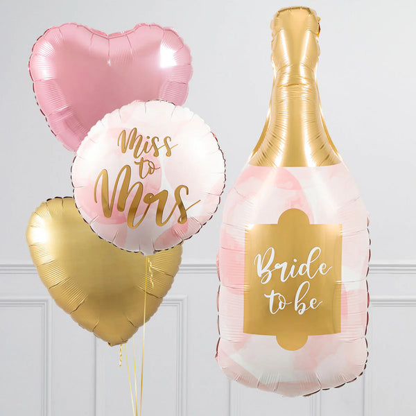 Bridal Champagne Inflated Balloon Package
