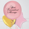 Pink & Gold Orb Personalised Balloon Bouquet