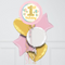 1st Birthday Pink Foil Balloon Bouquet