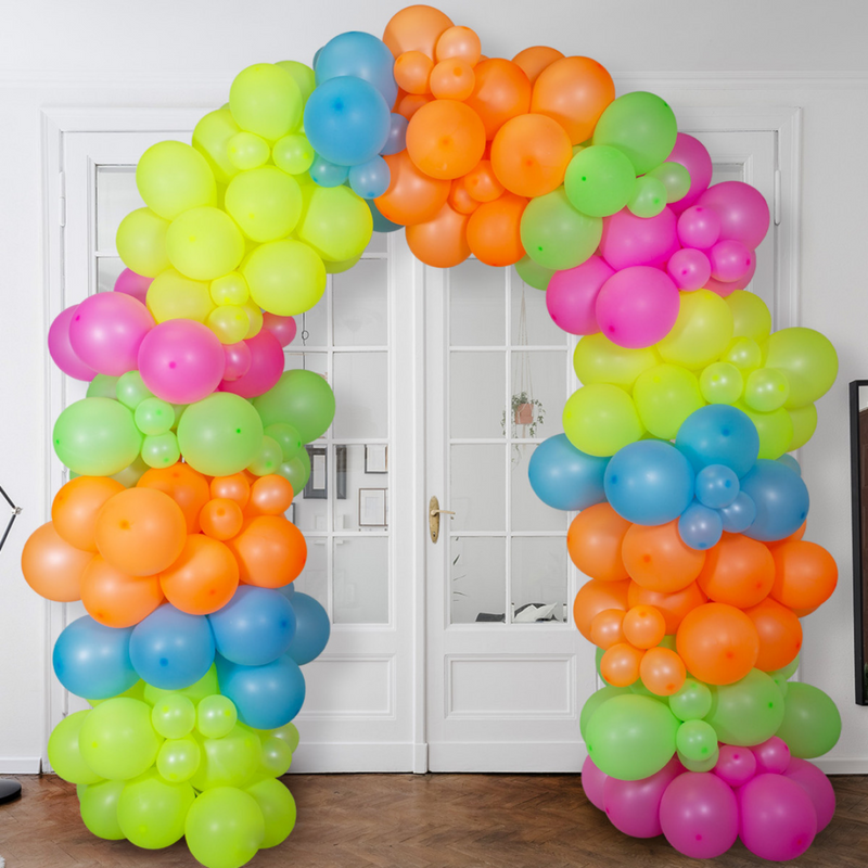 Neon Ready-Made Balloon Arch