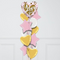 I Love You Gold & Pink Giant Heart Foil Balloon Bouquet