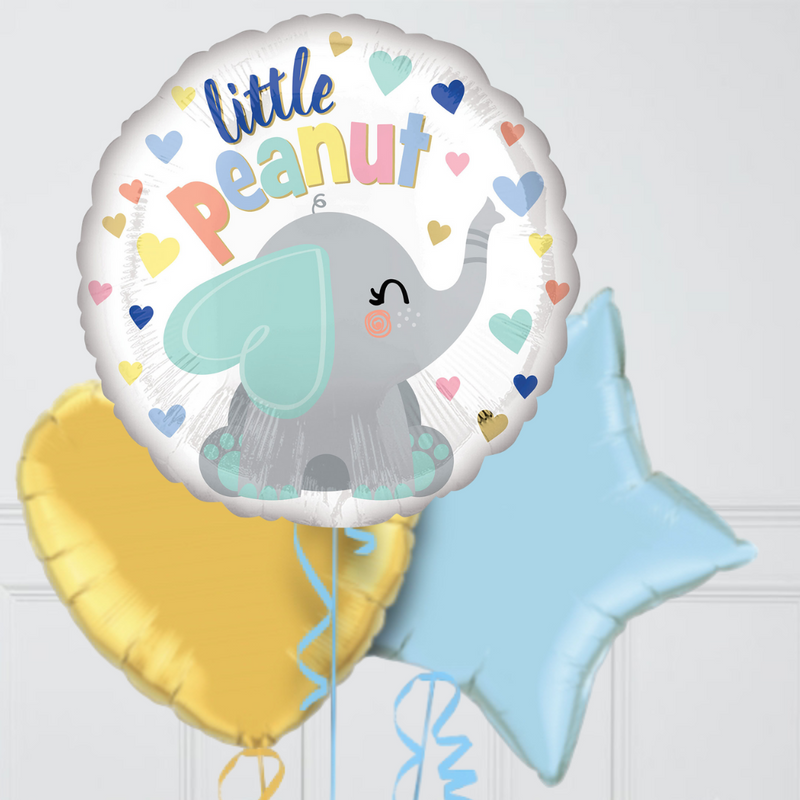 Little Peanut Baby Elephant Foil Balloon Bouquet