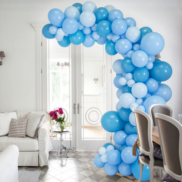 Sky Blue Asymmetric Balloon Arch