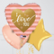 Rose Gold Heart I Love You Foil Balloon Bouquet