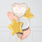 rose gold happy anniversary foil balloons