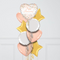 rose gold happy anniversary foil balloons