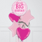 Big Sister Pink Foil Balloon Bouquet