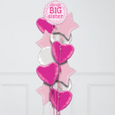 Big Sister Pink Foil Balloon Bouquet