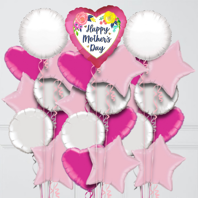 Floral Happy Mother's Day Foil Balloon Bouquet