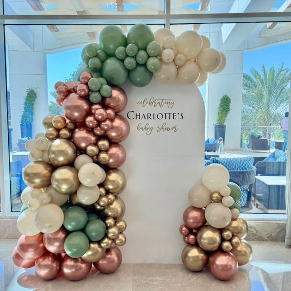 Deluxe Custom Stand with Balloons Decoration