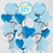 Baby Boy Banner & Dots Foil Balloon Bouquet