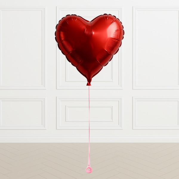 Personalised Red Heart Shaped Balloon - Large Size