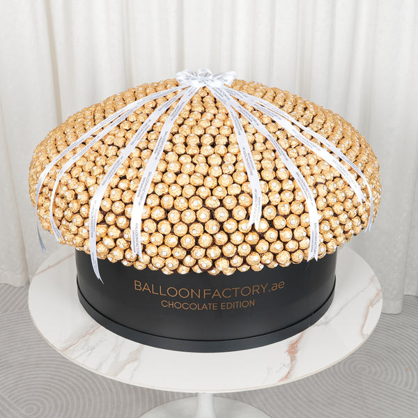 Luxurious Premium-Size Hatbox with Ferrero Rocher Chocolates