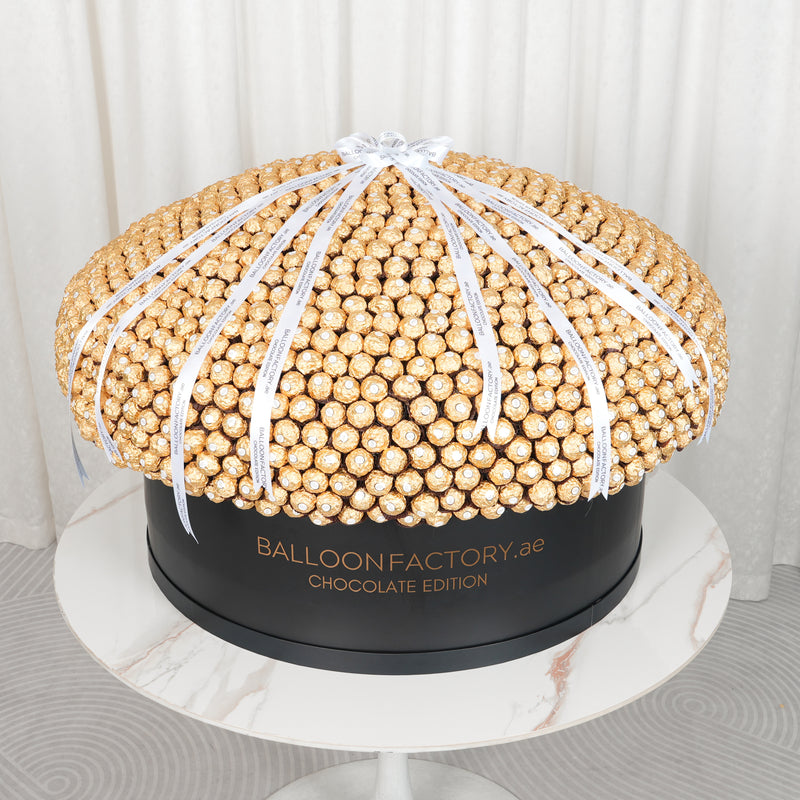 Luxurious Premium-Size Hatbox with Ferrero Rocher Chocolates