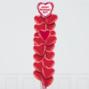 Deluxe Valentine's Day Foil Balloon Bouquet