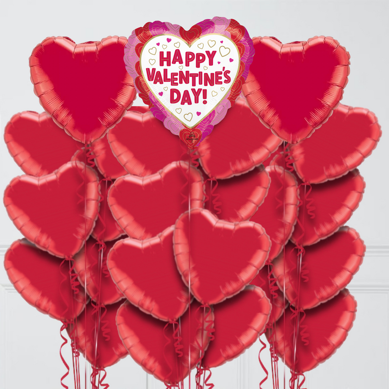 Deluxe Valentine's Day Foil Balloon Bouquet