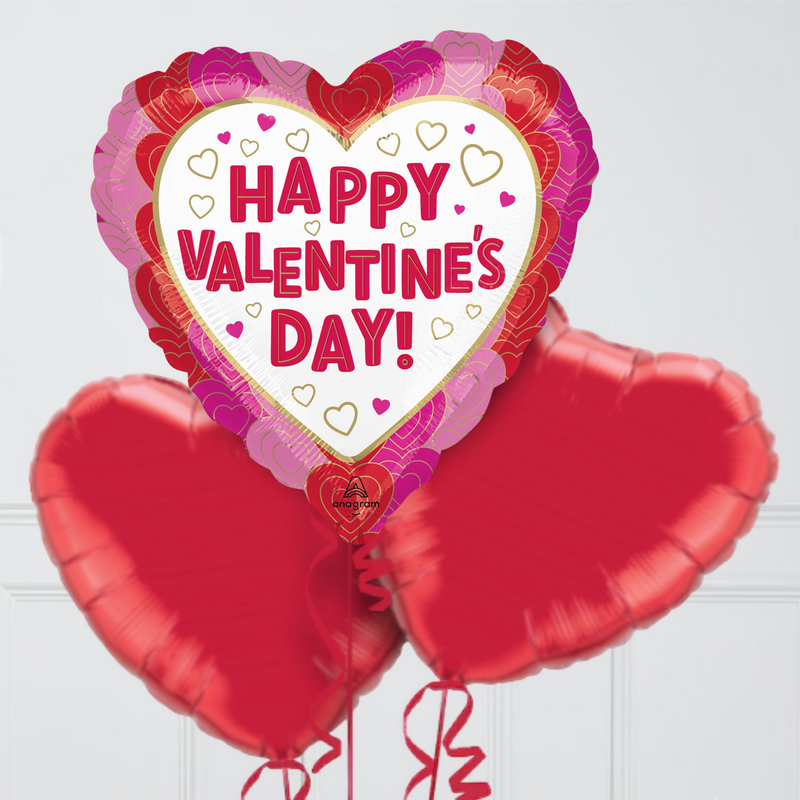 Deluxe Valentine's Day Foil Balloon Bouquet