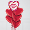 Deluxe Valentine's Day Foil Balloon Bouquet