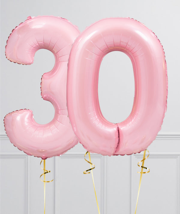 Numbers 30 Pale Pink