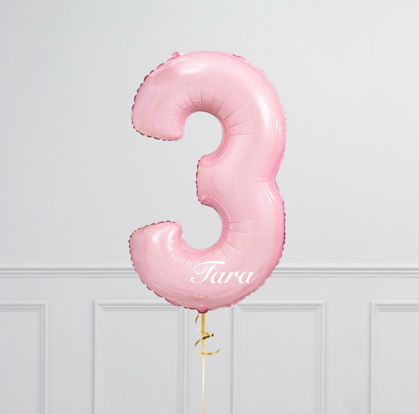 Personalised Pink Number (1pcs)