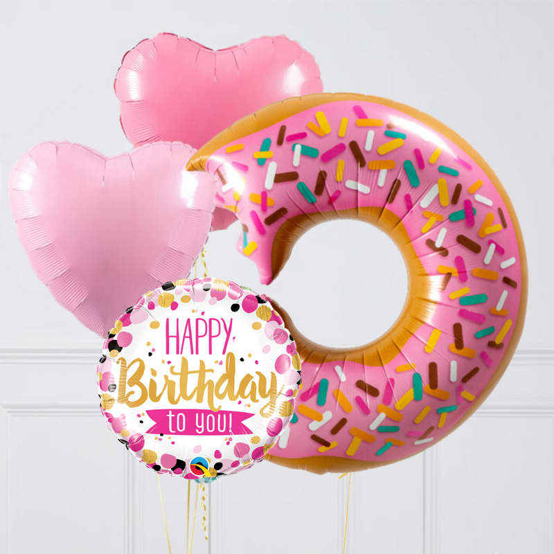 Happy Birthday To You Donut Balloon Package